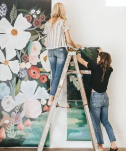 Alternative view of Alice's Forest Mural Wallpaper