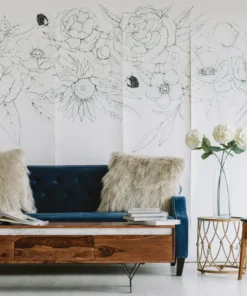 Alternative view of Blooming Garland Mural