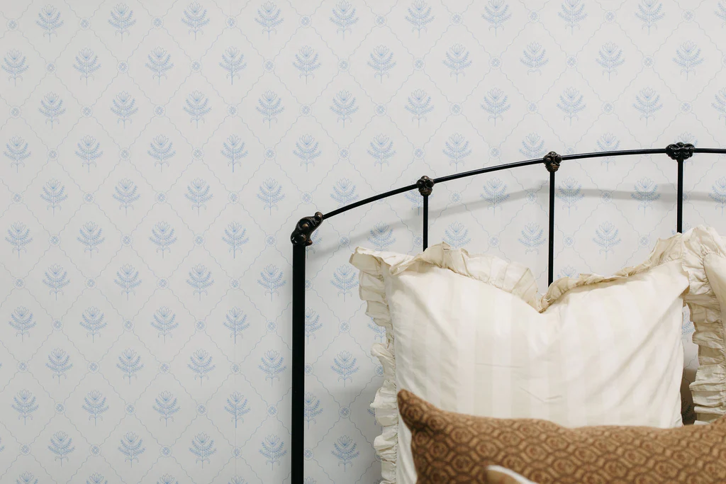 Blue Floral Trellis - Image 4