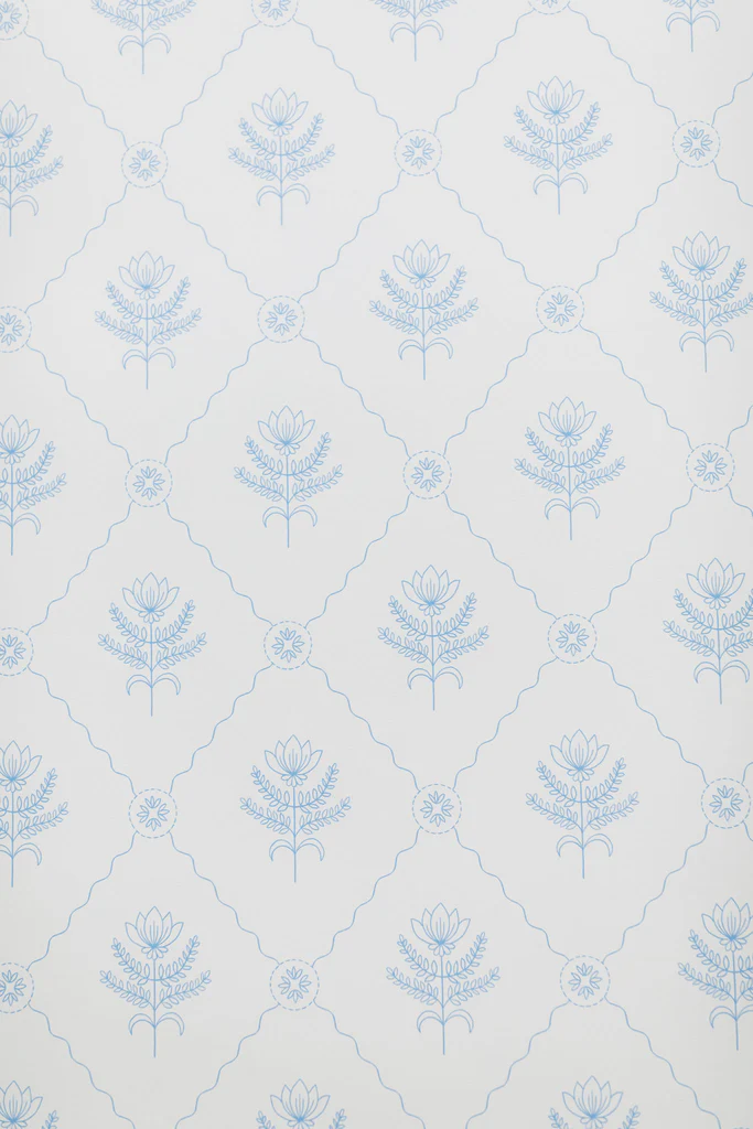 Blue Floral Trellis - Image 7