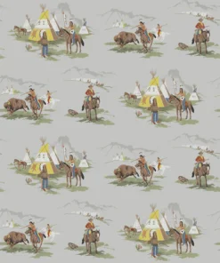 Alternative view of Buffalo Hunt Mural