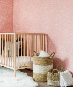 Crescent Polka Dots Mural