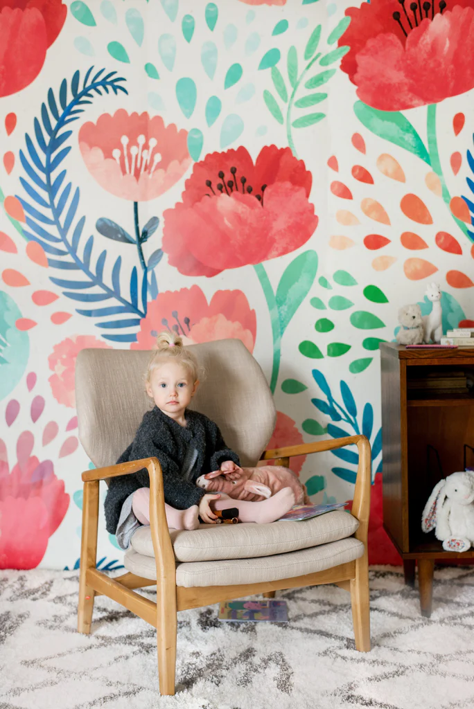 Crimson Poppy Mural - Image 2