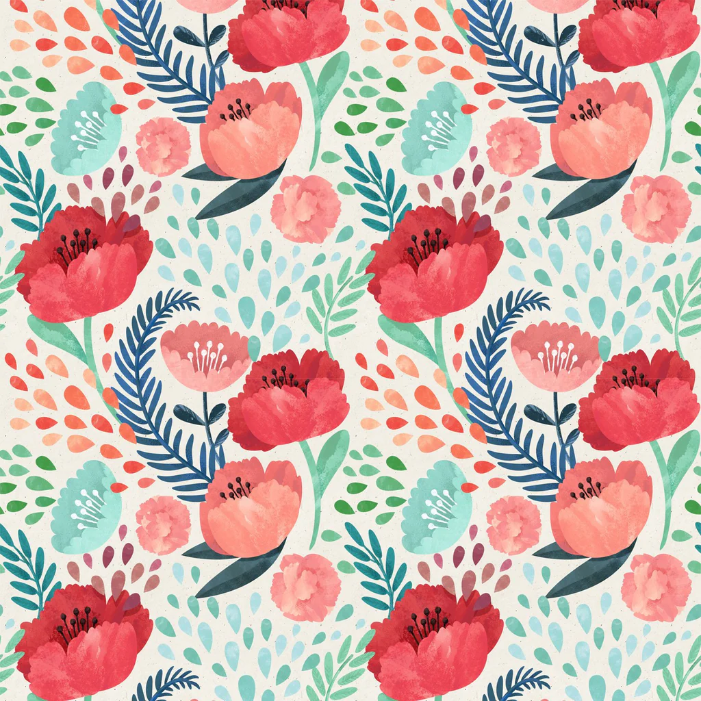 Crimson Poppy Mural - Image 4