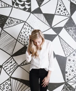 Geometric Shapes Mural