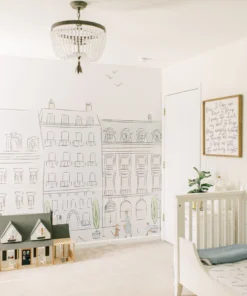 Alternative view of Parisian Street Mural