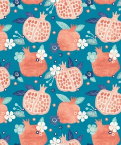 Alternative view of Pomegranate Mural