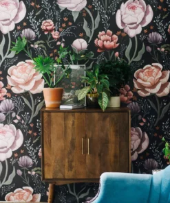 Rose le Soir Mural