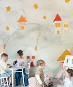 Alternative view of Starry City Mural