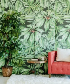 Tropical Banana Leaf Wallpaper